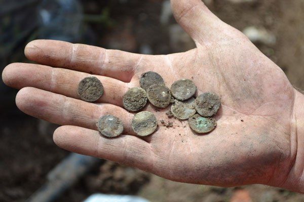 Silver Roman coins found with an xp deus